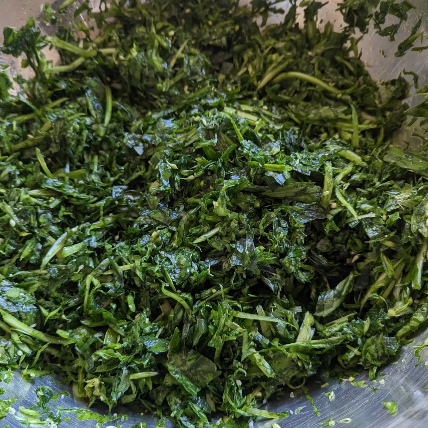 This year I'm fermenting my wild garlic.