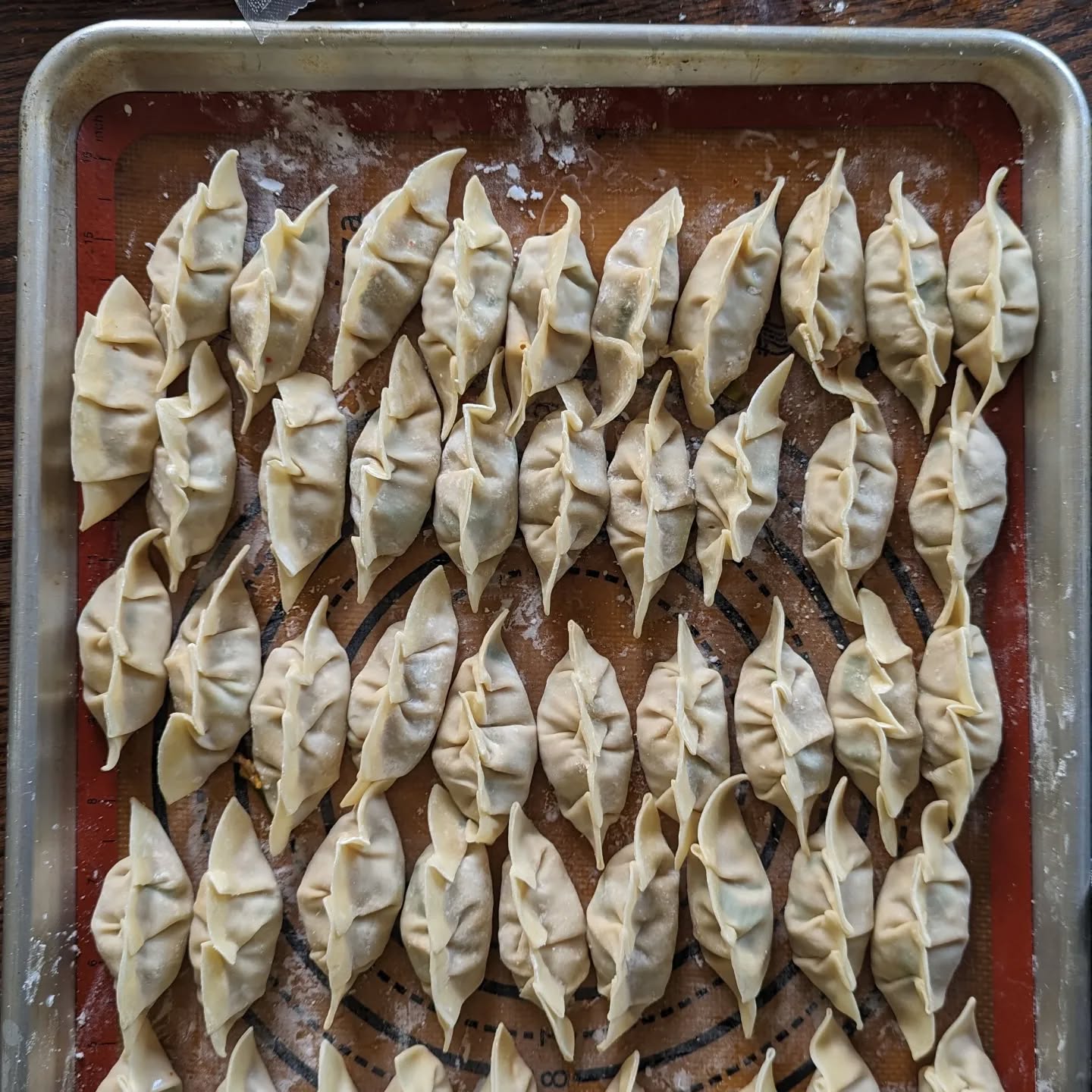 Kimchi gyoza 🥟 yum.