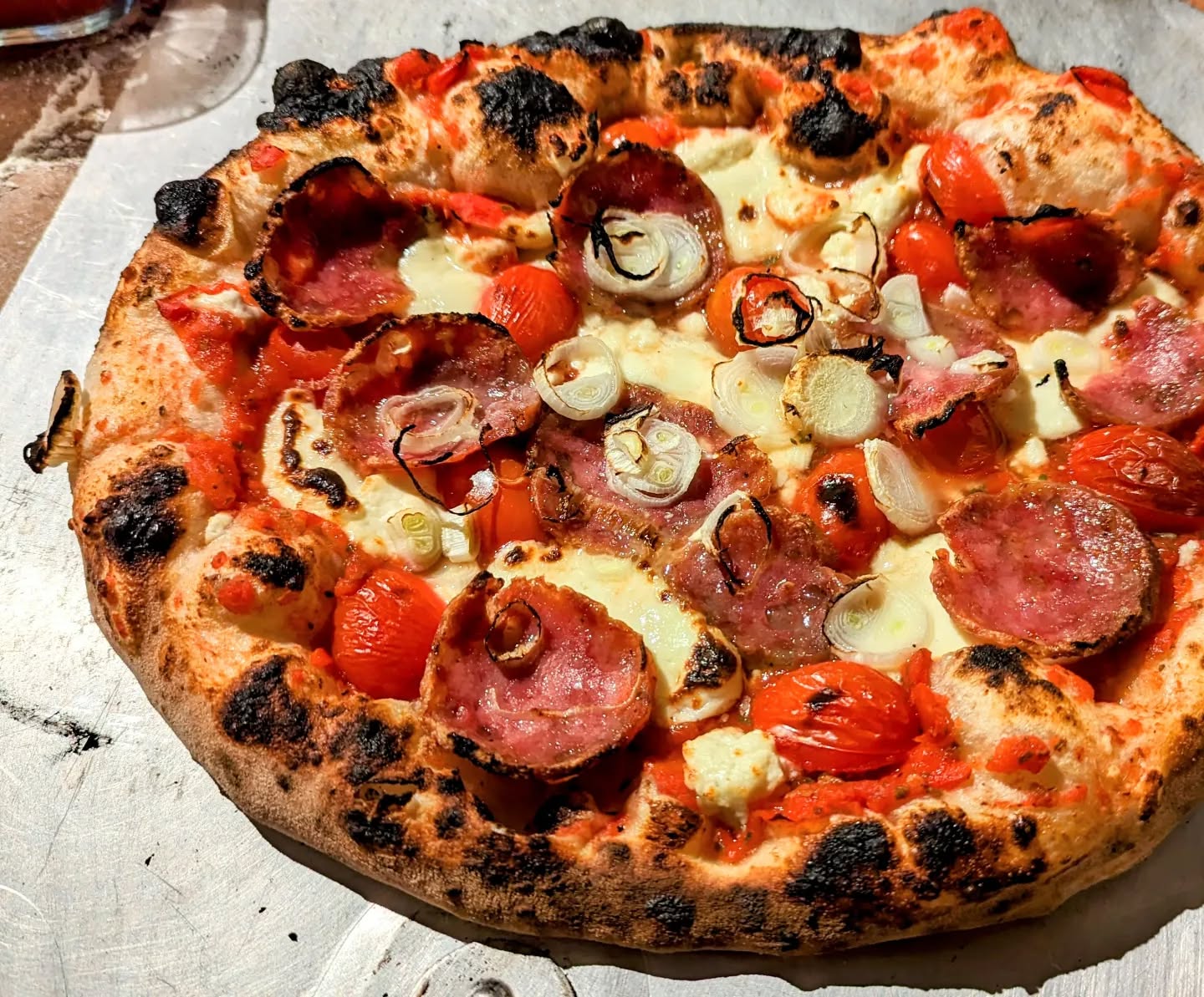 I bore the freezing cold and made myself a pizza.