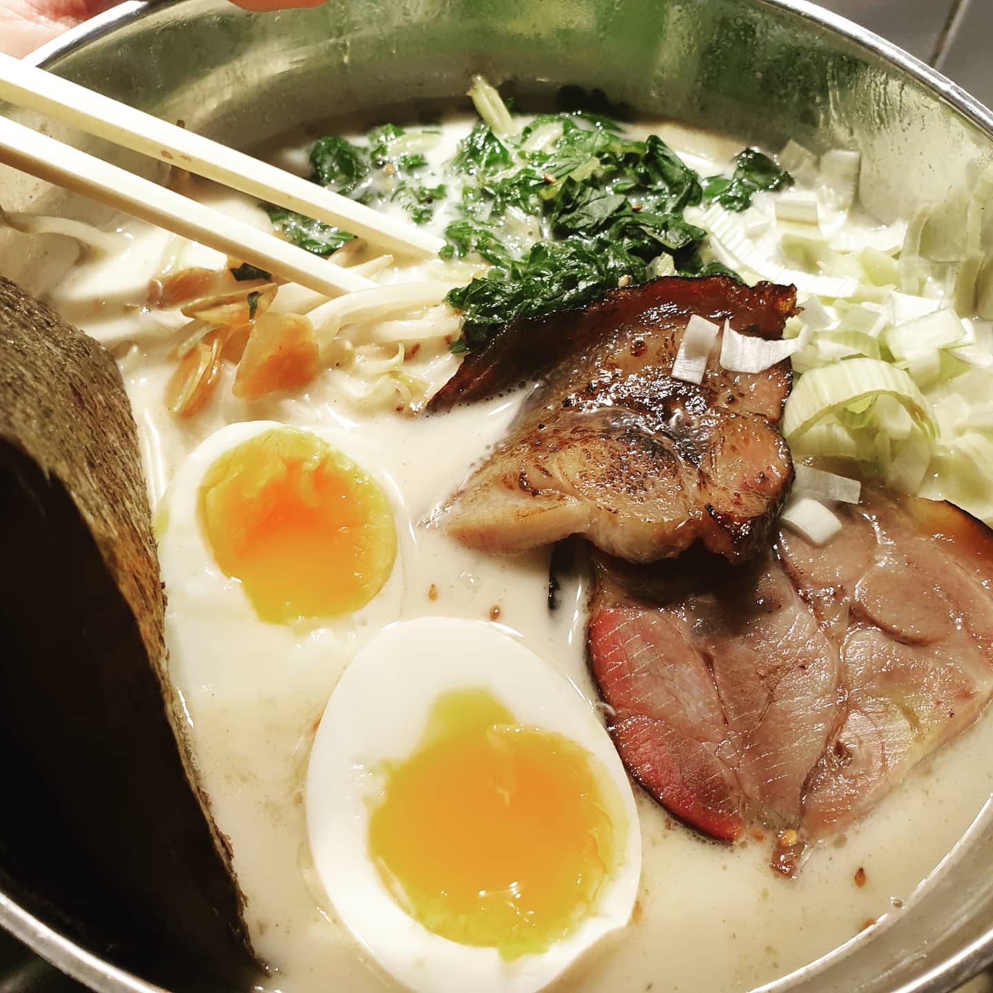 Tonkotsu ramen last night.